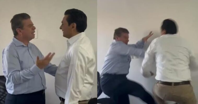 Pelea campal en el Congreso de Chiapas