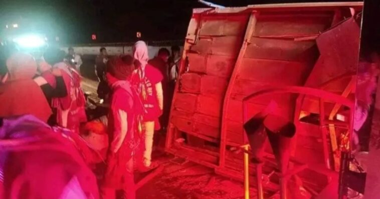 Peregrinos terminan lesionados en la carretera México-Puebla