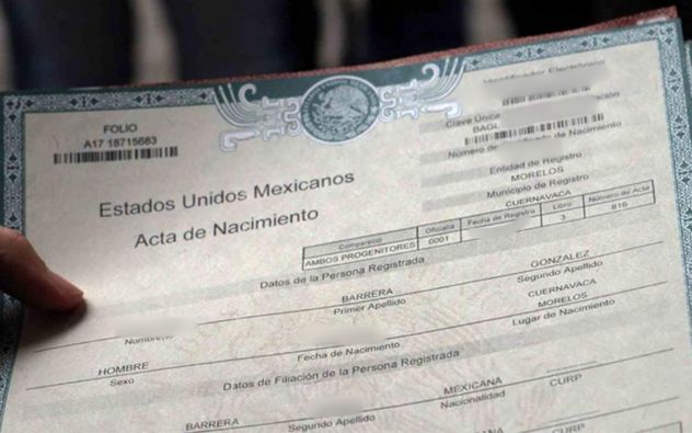 acta de nacimiento por internet