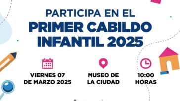 Abierta la convocatoria para participar en el Cabildo Infantil 2025