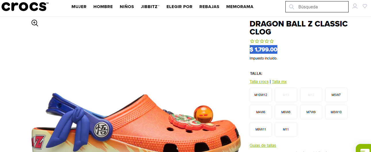 Crocs goku