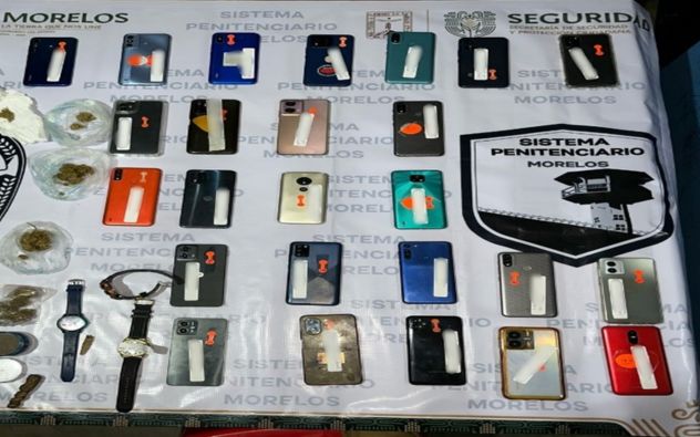 Celulares en carcel de Jojutla