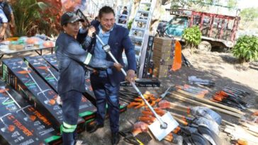 Entregan herramientas y quipos a brigadas de Servicios Públicos
