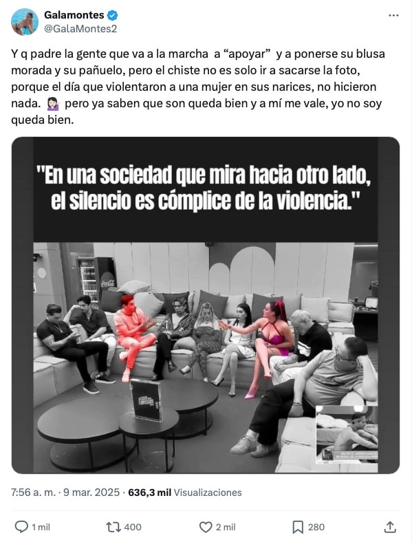Gala Montes twitter