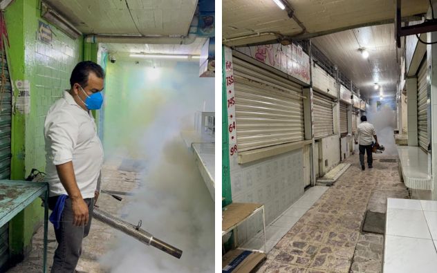 Fumigan mercados de Cuautla