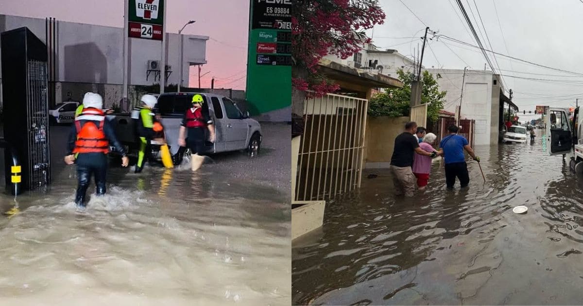 Lluvias torrenciales provocan inundaciones en Reynosa. Noticias en tiempo real