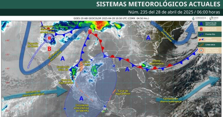 Abril se despide con temperaturas calurosas y lluvias dispersas en Morelos