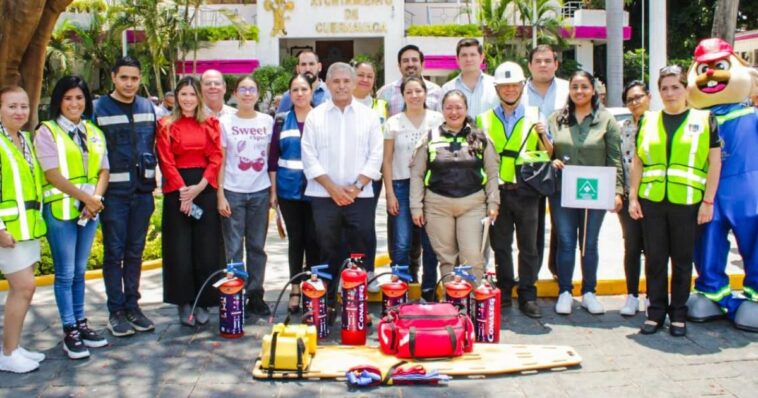 Cuernavaca participa en el Primer Simulacro Nacional 2025