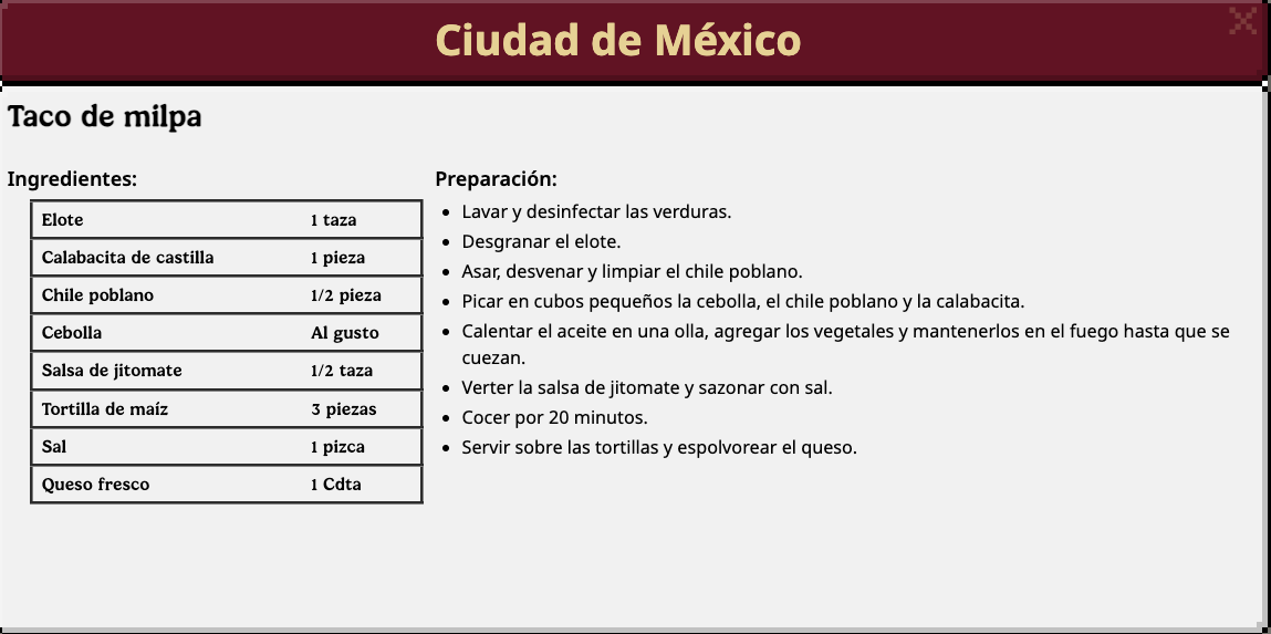 receta taco de milpa