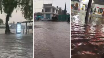 Lluvias causó inundaciones en Edomex