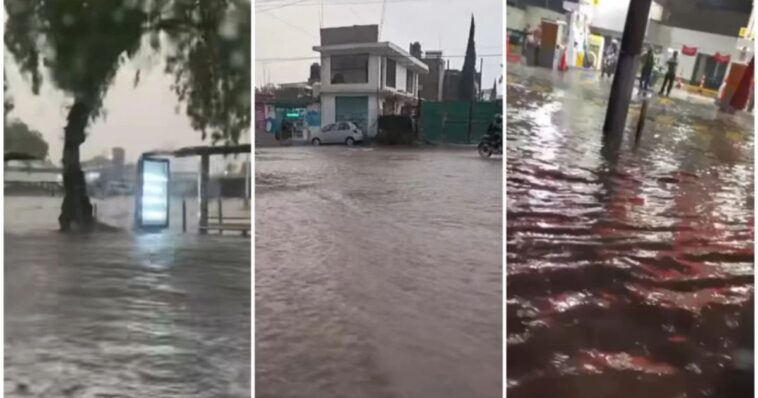 Lluvias causó inundaciones en Edomex
