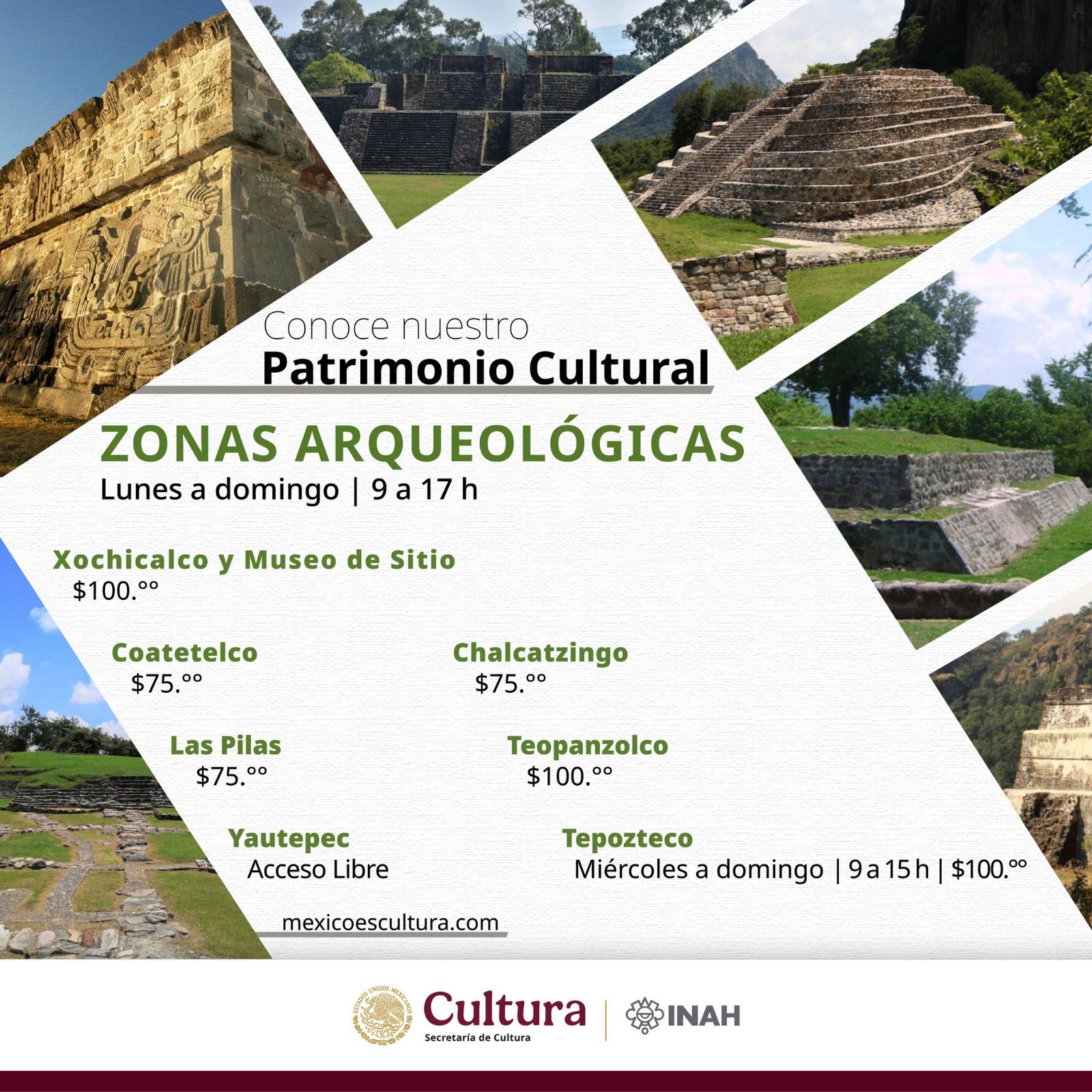 Zonas arqueológicas Morelos