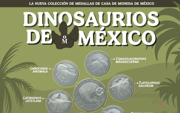 medallas de dinosaurio