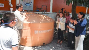 Escuela de Chipitlán ya cuenta con sistema de captación de agua