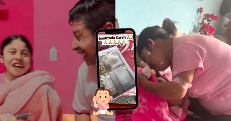 Lupita TikTok bebé bautizo