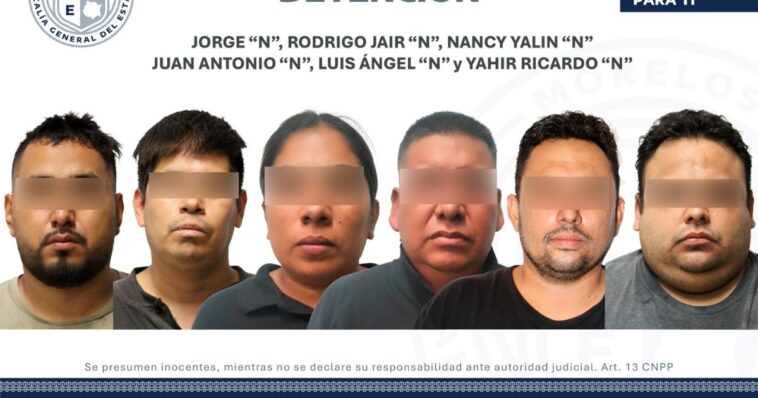 Operativo “Técalt” detiene a seis personas vinculadas a robo de autos