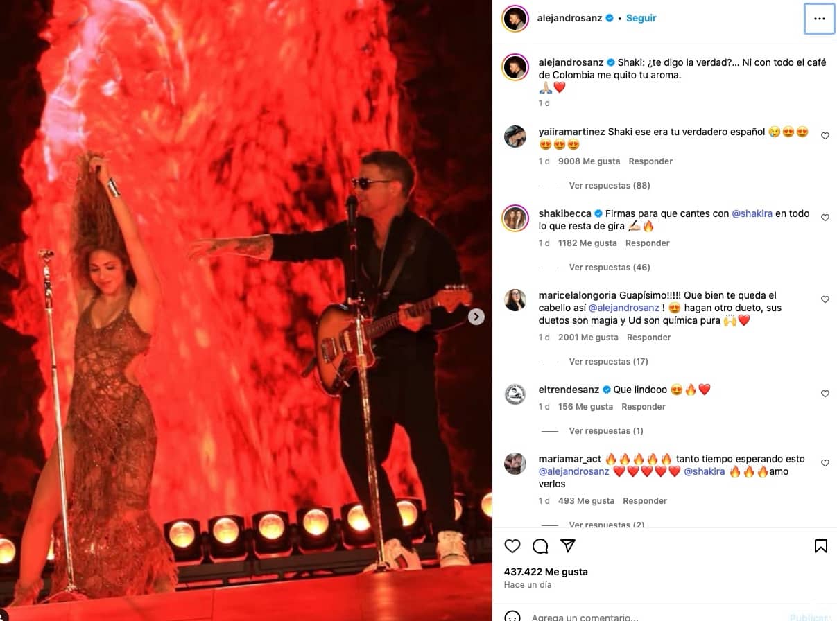 Shakira y alejandro Sanz