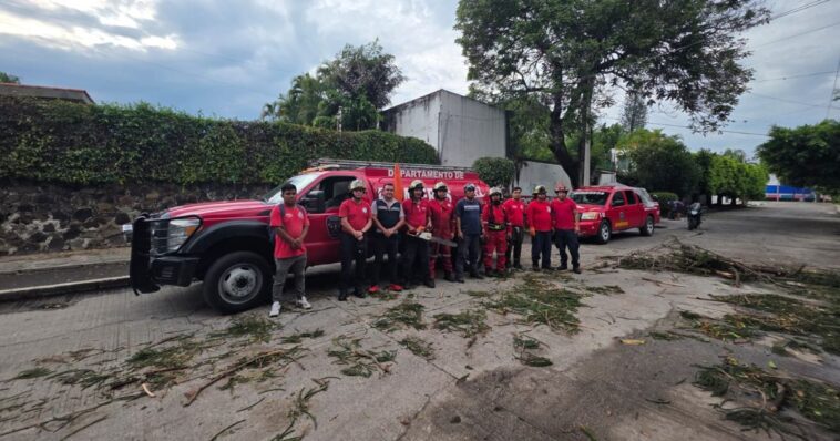 Atienden afectaciones en Cuautla tras lluvias