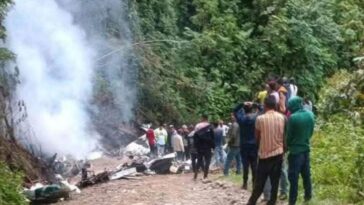 Confirman tres fallecidos tras colapso de avioneta en Chiapas