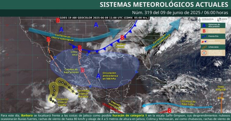 Lluvia y calor para esta semana en Morelos
