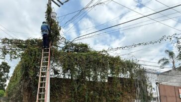 Poblado de Santa maría es beneficiado con alumbrado
