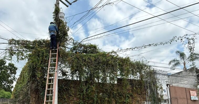 Poblado de Santa maría es beneficiado con alumbrado