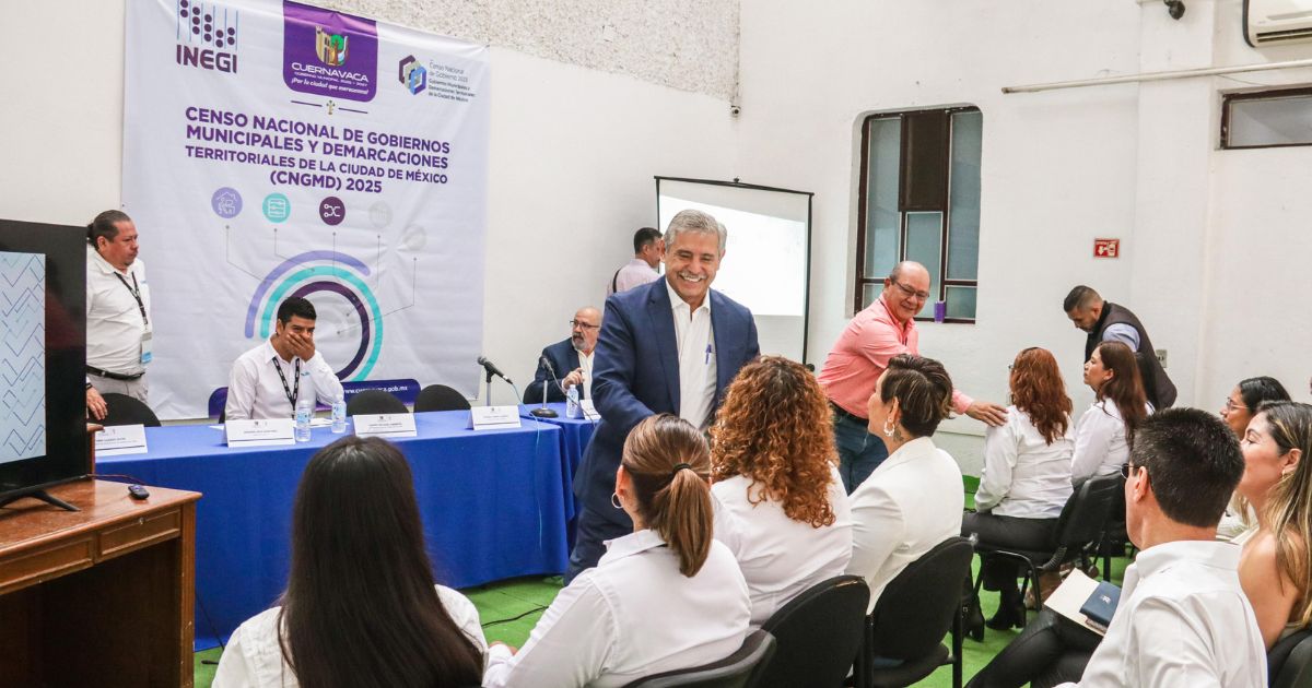Cuernavaca, primer municipio de Morelos en sumarse al Censo Nacional 2025
