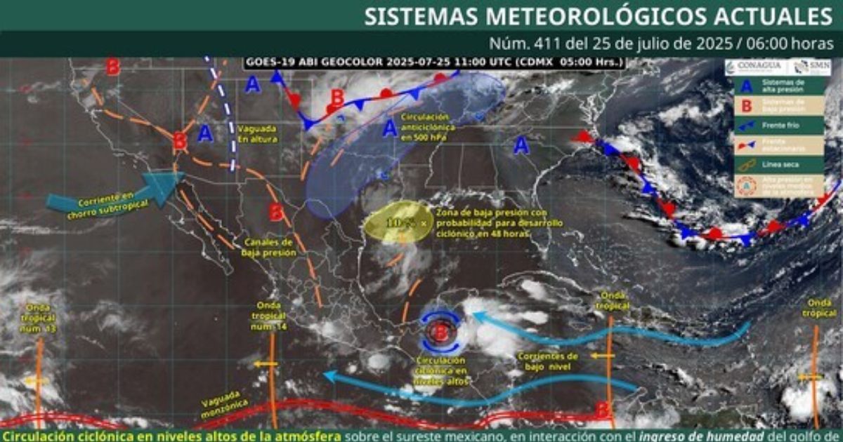 Lluvias, tormentas y calor en Morelos para este fin