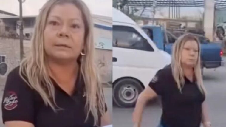 “Lady Tamales”: Mujer destruye puesto de una vendedora ambulante