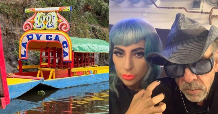 Lady gaga y tim burton xochimilco