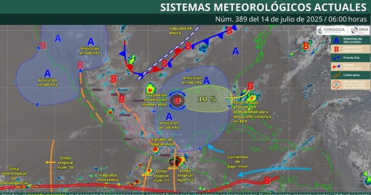 Lluvias y ambiente cálido en Morelos
