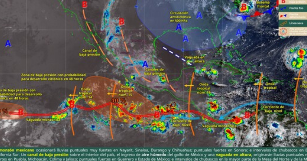 Se prevé calor y lluvias durante esta semana