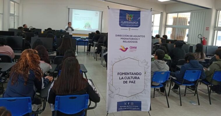 Promueven la cultura de la paz a jóvenes cuernavacenses