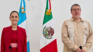 Claudia Sheinbaum se reúne con presidente de Guatemala