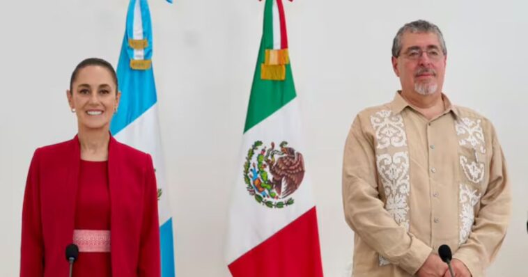 Claudia Sheinbaum se reúne con presidente de Guatemala
