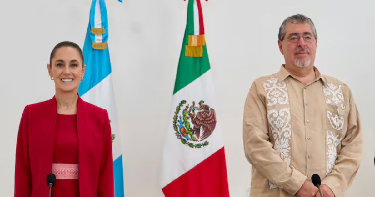 Claudia Sheinbaum se reúne con presidente de Guatemala