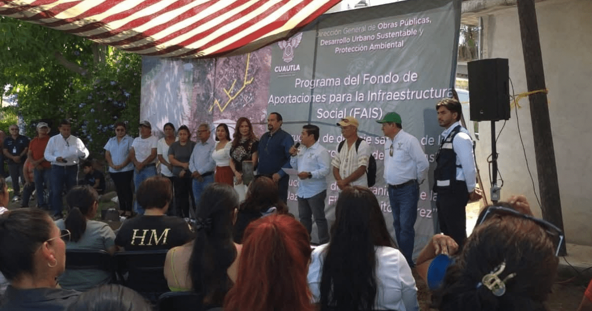 Inauguran obras de drenaje en Cuautla