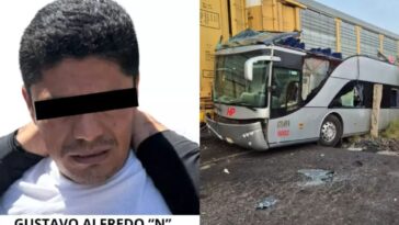 Detienen al chofer que chocó contra tren en Edomex