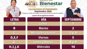 calendario bienestar septiembre