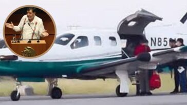 Captan a Gerardo Noroña viajar en Jet privado