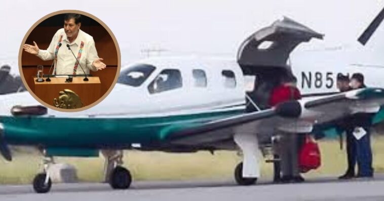 Captan a Gerardo Noroña viajar en Jet privado
