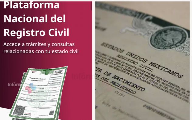 Acta de nacimiento con llave mx