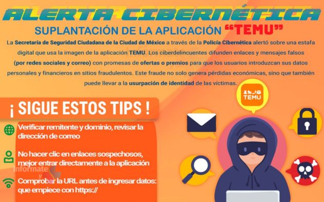 Alerta por estafa en falsa ap de temu