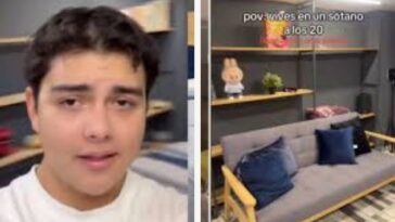 Estudiante vive en una cisterna