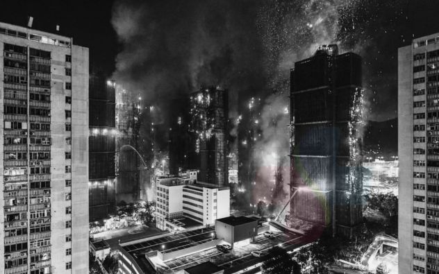 Incendio en Hong kong