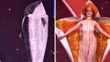 miss noruega traje salmón