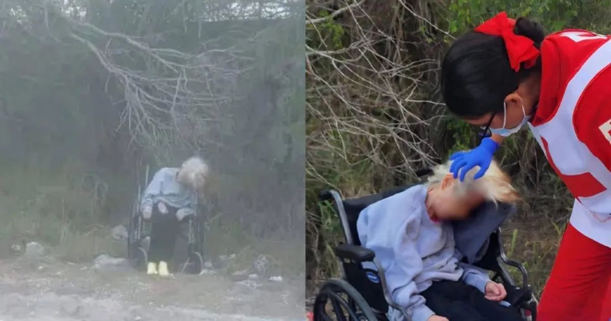 Abuelita es abandonada en carretera de Tamaulipas