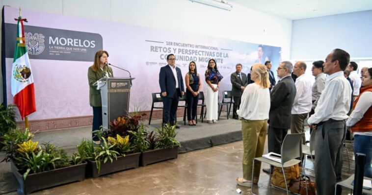 Gobernadora de Morelos inaugura Encuentro Migrante