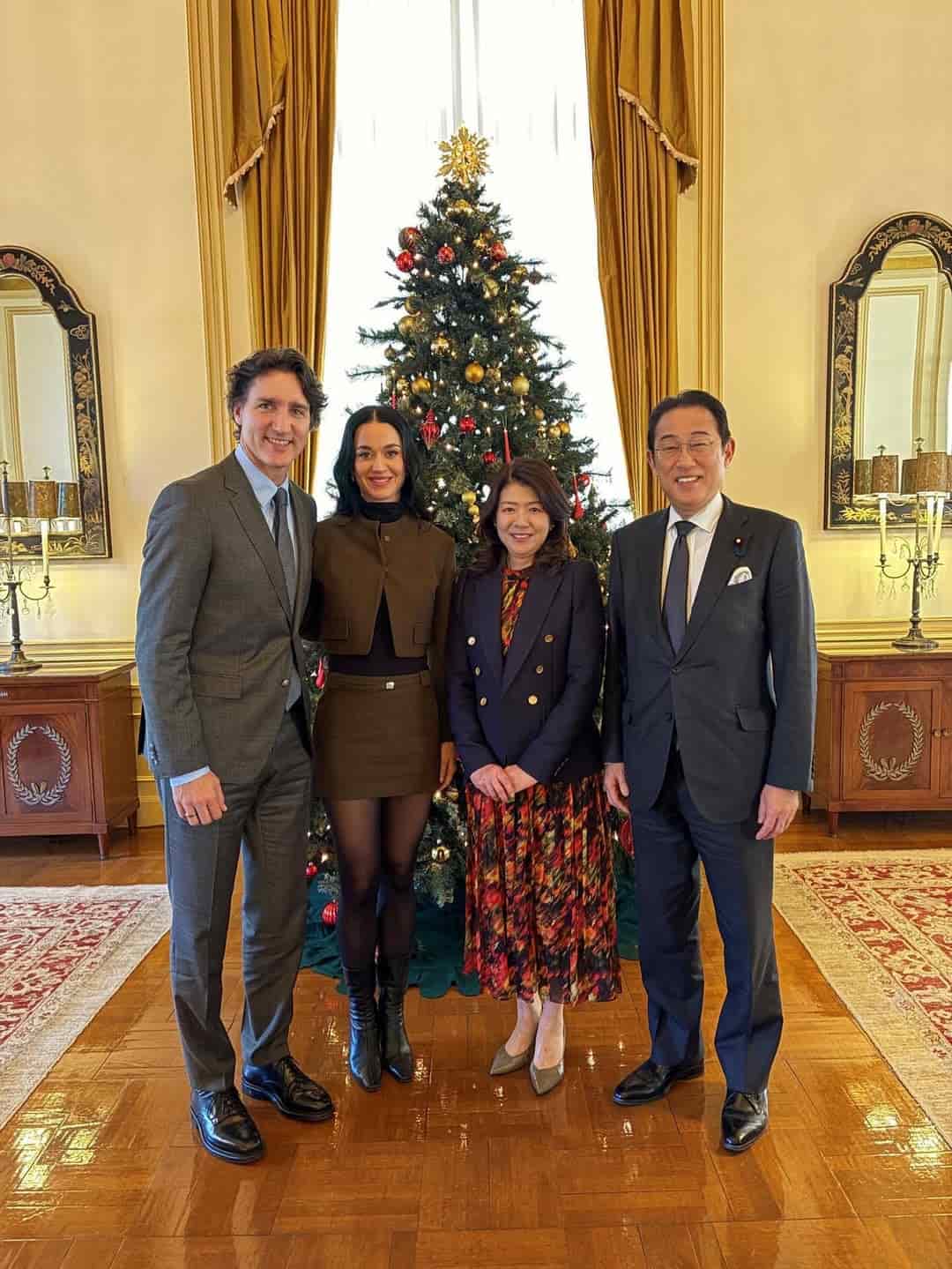 Katy Perry y Justin Trudeau japón