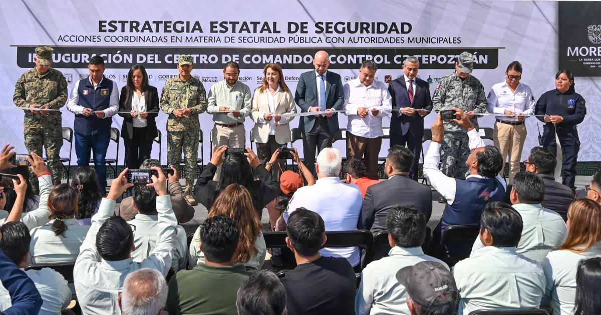 Inauguran Centro de Comando y Control C2 en Tepoztlán